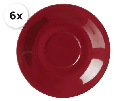 Produktbild von Untertasse für Jumbotasse 6er Set rot Doppio