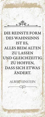 Produktbild von vianmo Holzschild 27x10 cm Einstein reinste Form Wahnsinns Spruch Zitat