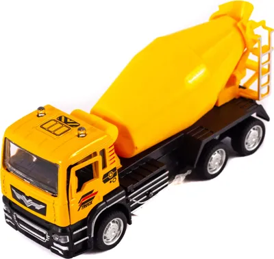 Produktbild von Baustellenfahrzeug Metall & Kunststoff - Betonmischer oder Kran - LKW mit Rückzugmotor