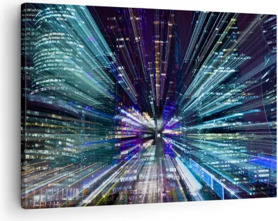 Produktbild von Bild auf Leinwand - Leinwandbild - Abstraktion modern - 70x50cm - Wand Bild - Wanddeko - Wandbilder - Leinwanddruck - Bilder - Kunstdruck - Wanddekoration - Leinwand bilder - Wandkunst - AA70x50-4044