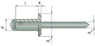 Image de Reyher Rivets ouverts alu/en acier FLAKO A 3x20 884020000030020 (250 pièces)