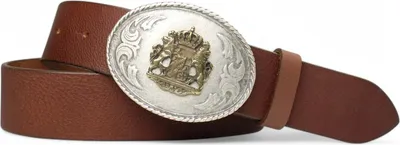 Produktbild von FRONHOFER Trachtengürtel mit Bayernwappen zweifarbig, echt Leder