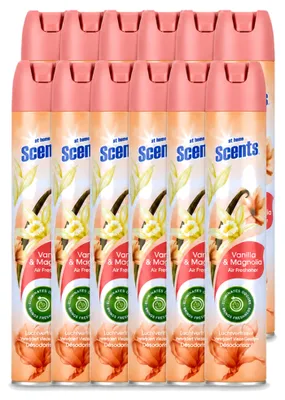 Obrázok produktu pre 12 kusov osviežovača vzduchu At Home s vôňou vanilky a magnólie, objem 400 ml – výhodný balík