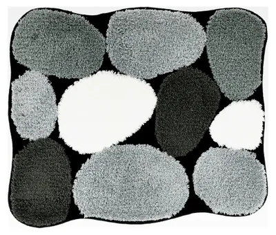 Produktbild von Badteppich Stone, 55 x 65 cm, schwarz