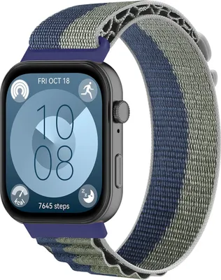 Obrázek produktu pro Nylonový řemínek k chytrým hodinkám pro Huawei Watch Fit 5 4 / Fit 5 4 Pro / 3 Outdoor, modrý