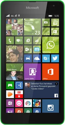 Produktbild von Microsoft Lumia 535 Windows 8.1 8GB Smartphone grün (ohne Branding) - DE Ware