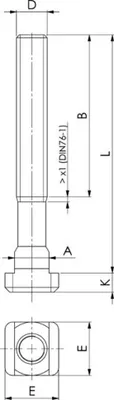 Image de Ecrou en T AMF n° 508R 17,7mm ébauche - 84566
