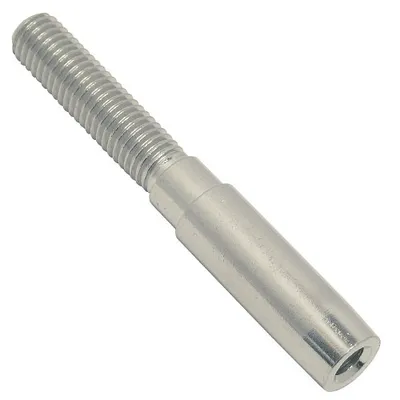 Produktbild von Mini Gewindeterminal, links M8, DS-Ø 5mm, Edelstahl, A4