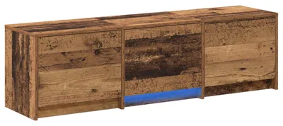 Produktbild von vidaXL Fernsehschrank mit LED Altholz 140 x 34 x 40 cm Holzwerkstoff