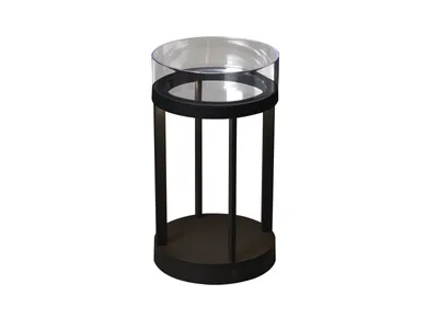 Image de Konstsmide Chieti Lanterne LED | Intérieur/Extérieur | étanche à la pluie | USB | noir | aluminium/verre coque décorative | Autonomie de la batterie jusqu'à 20h | 7821-750