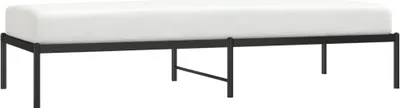 Image de vidaXL Cadre de lit en métal noir 80x200 cm