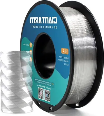 Image de Filament pour imprimante 3D de 175 mm, 1 kg, transparent, précision de +/-0,02 mm
