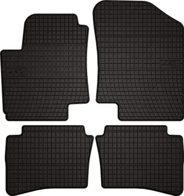 Immagine prodotto di Tappetini auto in gomma adatto per Hyundai i20 I (2008-2014, hatchback) neri, set 4 pz, con fissaggi