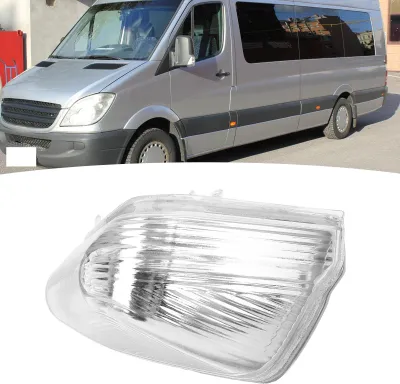 Productafbeelding van Buitenspiegelindicatorlens, helder en weerbestendig, EMPID0021. Deurknipooglampafdekking, vervanging voor Mercedes-Benz Sprinter, links