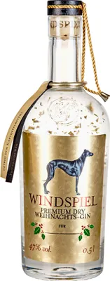 Produktbild von Windspiel Windspiel Premium Dry Weihnachts-Gin 47% vol NV Gin ( 1 x 0.5 L )