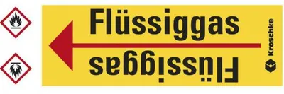 Produktbild von Dreifke® Rohrleitungsband Flüssiggas, praxisbewährt, ab Ø 10mm, gelb/schwarz,...
