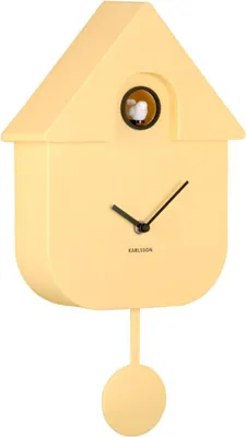 Produktbild von Karlsson - Kuckucksuhr Modern Cuckoo - Gelb - 21,5x8,5x41cm