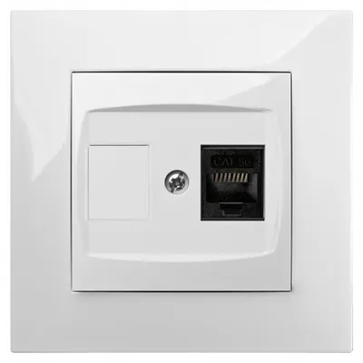 Image de Prise Internet murale Elektro-Plast Nasielsk blanc 1748-10