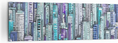 Produktbild von Bild auf Leinwand - Leinwandbild - Abstraktion modern - 160x50cm - Wand Bild - Wanddeko - Leinwanddruck - Bilder - Kunstdruck - Wanddekoration - Leinwand bilder - Wandkunst - AB160x50-3857