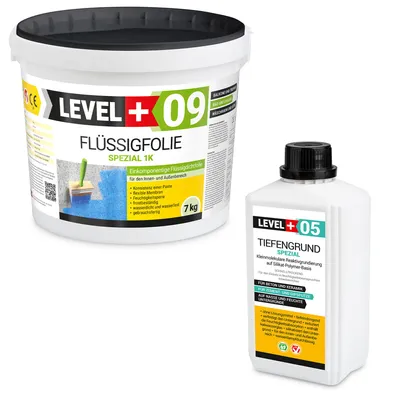 Produktbild von Flüssigfolie 7kg Tiefengrund 1l Abdichtung DichtSet Für Dusche Bad Balkon SET74