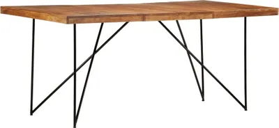 Zdjęcie produktu dla Stół do jadalni, 180 x 90 x 76 cm, lite drewno akacjowe