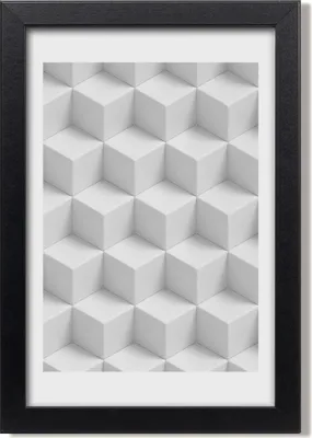 Produktbild von Bild 20x30 MDF-Rahmen, Wandkunst 3D-Abstraktion
