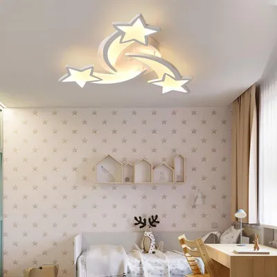 Produktbild von Deckenleuchte LED 3-flammig, Dimmbar mit Fernbedienung, Wohnzimmer, Schlafzimmer, Kinderzimmer