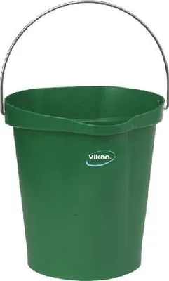 Image de [VIKAN56862] Seau hygiénique Vikan avec bec verseur - 12 litres (vert)