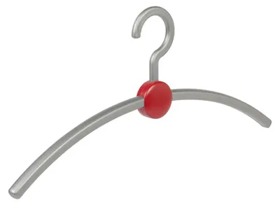 Productafbeelding van Kledinghanger Set van 10 - Zilver - 45 cm