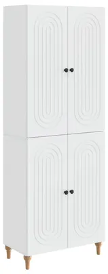 Immagine prodotto di vidaXL Set di due armadi, bianco lucido, materiale composito di legno