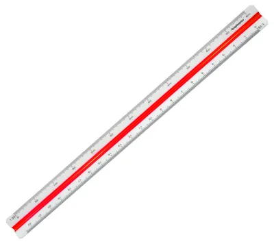 Produktbild von Graphoplex, "Kutch ME 370B", Dreieck, weiß, Maßstab 30 cm