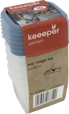 Produktbild von 12 x 90 ml Gefrierdosen zum Einfrieren von -40 °C bis zum Erhitzen auf +95 °C - PBA-freier Kunststoff - Tiefkühldosen luftdicht - Gefrierdosen luftdicht - Vorratsdosen zum Einfrieren - Dressing Behälter
