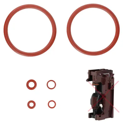 6er Dichtungsset für WMF Schaerer Brühgruppe, Silikon, 20 mm