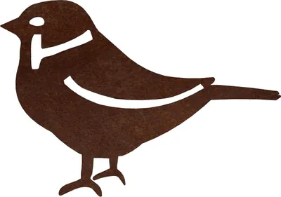 Produktbild von CORGARDEN Gartendekoration Spatz 3, 15 x 10 cm, Cortenstahl CORGARDEN 1059