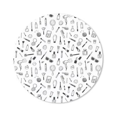 Produktbild von MuchoWow® Mauspad Mousepad Kosmetika - Muster - Make-up 20x20 cm - Mousepads - Maus Mat - Pad - Mausunterlage - Schreibtischmatte
