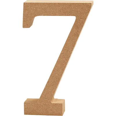 Produktbild von Creativ Company 56398, Deko-Zahl, Holz, Holz, 80 mm, 1,5 cm, 1 Stück(e)