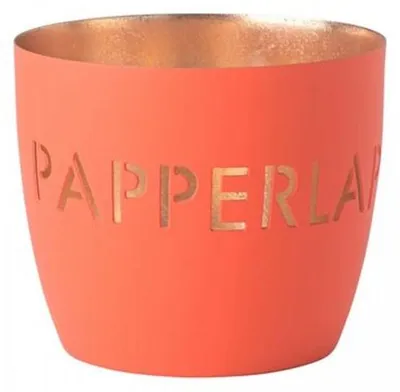Produktbild von Gift Company Windlicht Madras Papperlapapp Neon Orange