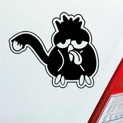 Produktbild von Auto Aufkleber Comic crazy Henne Tuning 12x10 cm Schwarz Glanz Sticker Heckscheibenaufkleber
