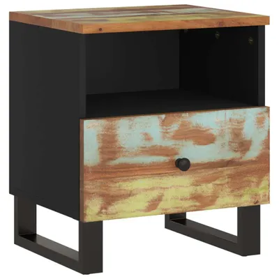Image de Table de chevet Bois de récupération et d'ingénierie