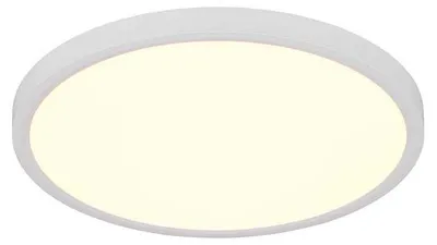 Immagine prodotto di Lampada da soffitto a LED, metallo, bianco opaco, interruttore dimmer, D 40 cm