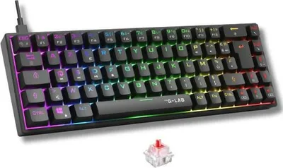 Produktbild von Tastatur The G-Lab KEYZ-TITAN-B/SP Schwarz