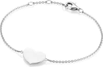 Produktbild von Armband Smart Jewel Herz als Zwischenteil, Silber 925 Silber 19 cm