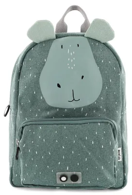 Produktbild von Trixie Kinderrucksack Schulranzen Mr. Hippo wasserabweisend grün
