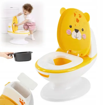 Produktbild von Primabobo TIGER interaktives Kindertöpfchen mit Spülgeräusch, Gelb-Orange