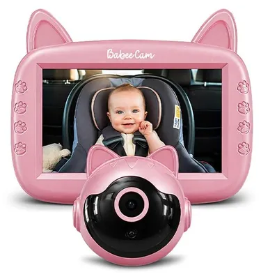 Productafbeelding van Beeper Babycam 1 – Babycamera voor in de auto met een 4,3-inch display, automatische nachtzichtfunctie