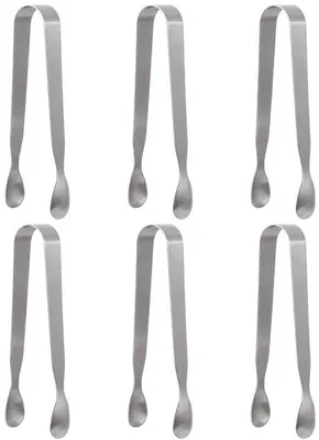 Produktbild von Eiswürfelzangen - Set aus 8 - Edelstahl - Ergonomisches Design