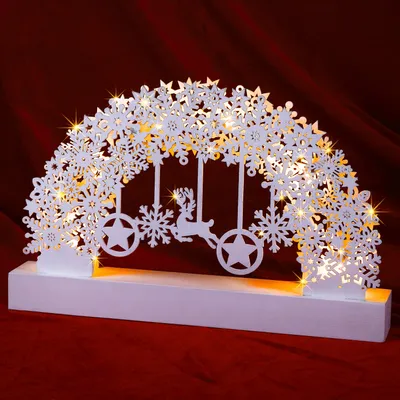 Productafbeelding van LED kerstverlichting, boogvorm, wit