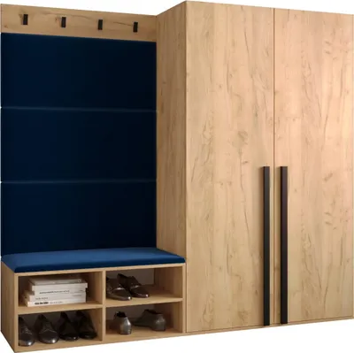 Produktbild von Garderobe MIRO Set 5 mit gepolsterten Paneelen Industrial Design