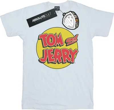Produktbild von Tom And Jerry - "Circle Logo" T-Shirt für Herren BI52112 (M) (Weiß)