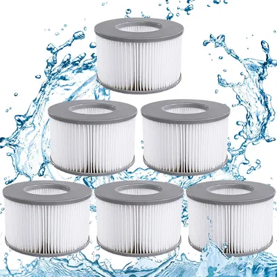 Produktbild von 6 Stück Ersatzfilter für MSPA, Whirlpool zubehör für MSPA Whirlpool Ersatz Filter Wasserfilter,für Whirlpool,für MSPA FD2089 Aufblasbare Pools